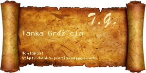 Tanka Grácia névjegykártya